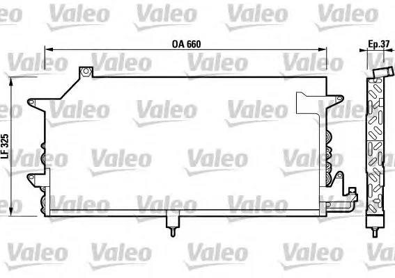 817021 VALEO Радиатор кондиционера (фото 1)