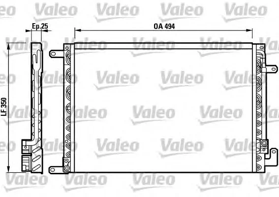 817267 VALEO Радиатор кондиционера (фото 1)