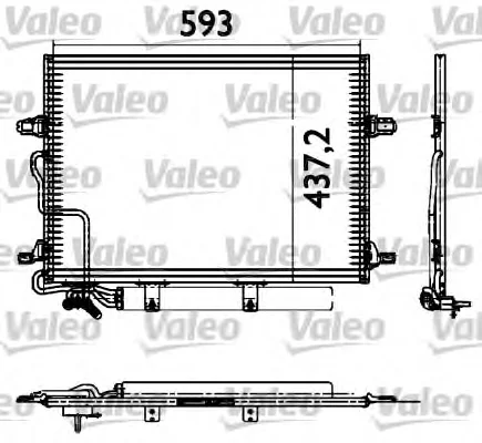 817583 VALEO Радиатор кондиционера (фото 1)