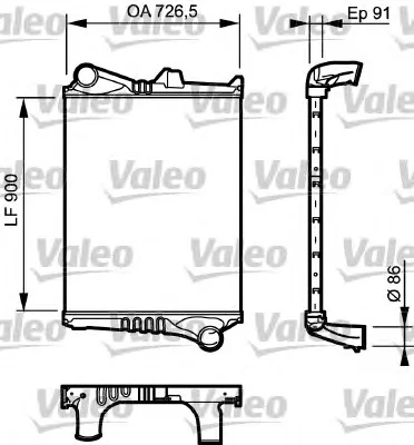 817775 VALEO Интеркулер (фото 1)