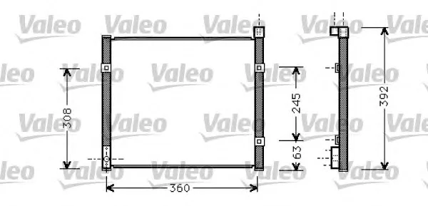 817784 VALEO Радиатор кондиционера (фото 1)