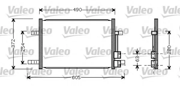 818048 VALEO Радиатор кондиционера (фото 1)