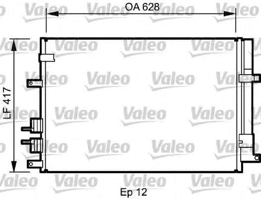 818188 VALEO Радиатор кондиционера (фото 1)