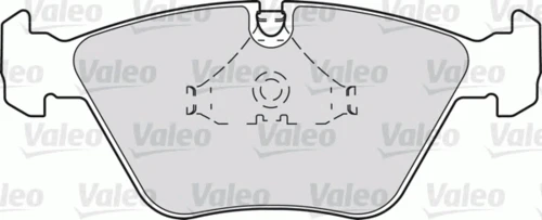 598231 VALEO Комплект тормозных колодок, дисковый тормоз (фото 3)