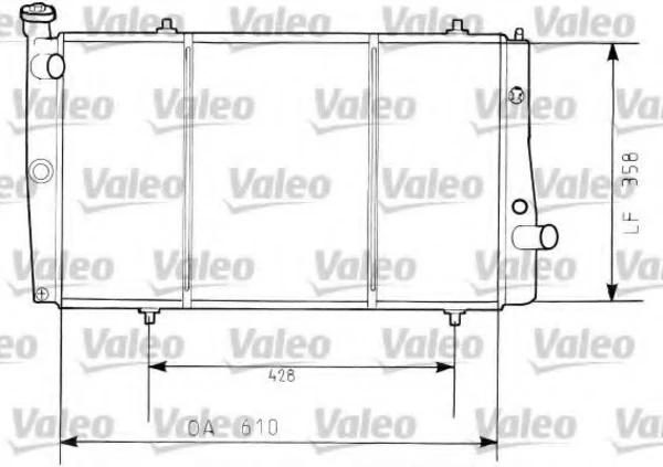 730634 VALEO Радиатор, охлаждение двигателя (фото 2)