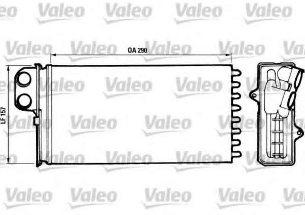 812037 VALEO Теплообменник, отопление салона (фото 2)
