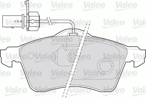 598675 VALEO Комплект тормозных колодок, дисковый тормоз (фото 3)