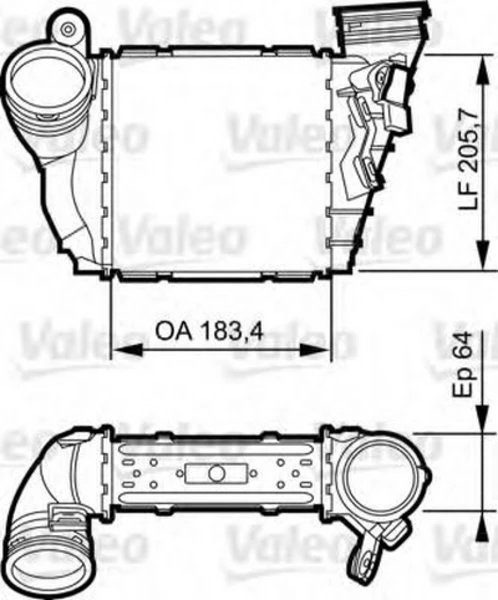 817557 VALEO Интеркулер (фото 1)