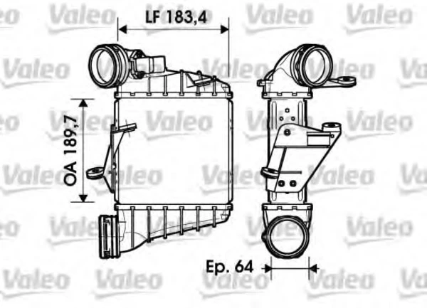 817558 VALEO Интеркулер (фото 1)