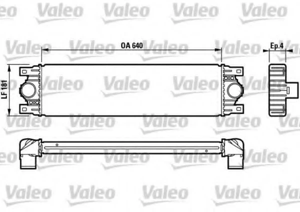 817115 VALEO Интеркулер (фото 2)