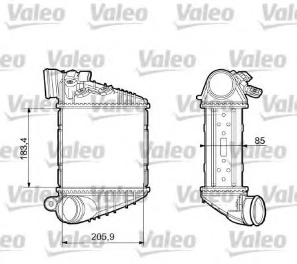 817653 VALEO Интеркулер (фото 1)