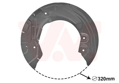 0627371 VAN WEZEL Отражатель, диск тормозного механизма (фото 2)