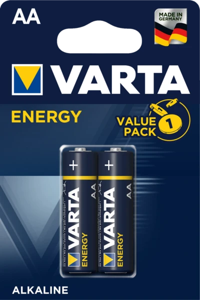 04106213412 VARTA Батарейка AA Energy 1,5 V алкалиновая 2 штуки (фото 4)
