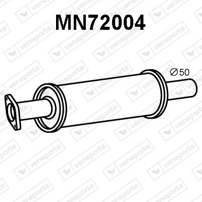 MN72004 VENEPORTE Предглушитель выхлопных газов (фото 2)