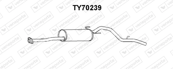 TY70239 VENEPORTE Глушитель выхлопных газов конечный (фото 1)