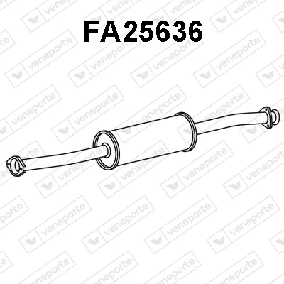 FA25636 VENEPORTE Предглушитель выхлопных газов (фото 2)