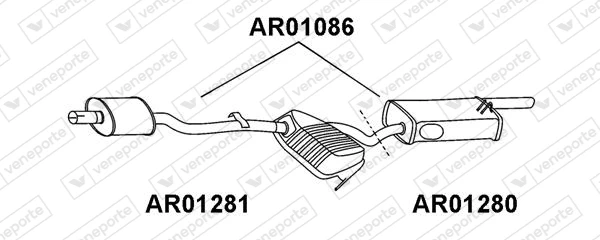 AR01086 VENEPORTE Глушитель выхлопных газов конечный (фото 2)