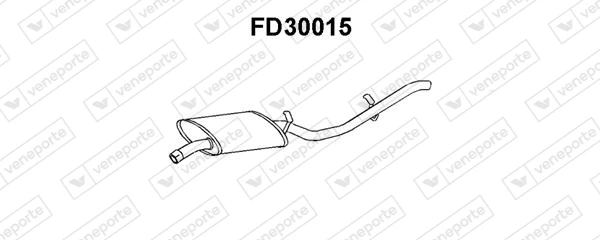 FD30015 VENEPORTE Глушитель выхлопных газов конечный (фото 1)