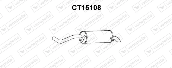 CT15108 VENEPORTE Глушитель выхлопных газов конечный (фото 1)