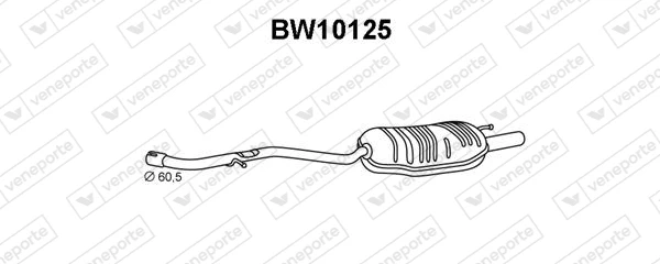 BW10125 VENEPORTE Глушитель выхлопных газов конечный (фото 1)