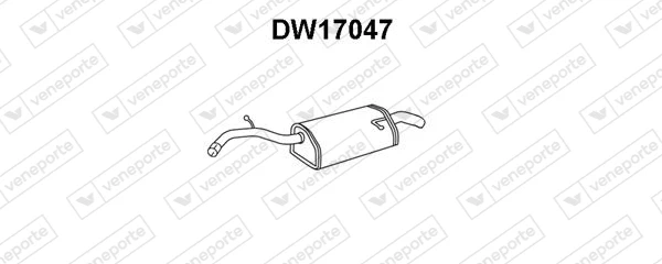 DW17047 VENEPORTE Глушитель выхлопных газов конечный (фото 2)