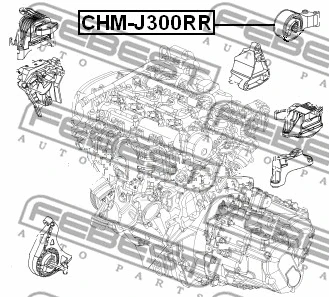 CHM-J300RR FEBEST Подвеска, двигатель (фото 2)