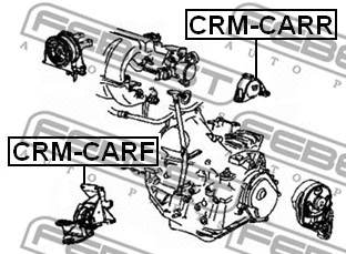 CRM-CARF FEBEST Подвеска, двигатель (фото 2)