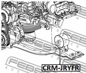 CRM-JRYFR FEBEST Подвеска, двигатель (фото 2)