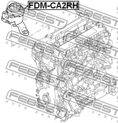 FDM-CA2RH FEBEST Подвеска, двигатель (фото 2)