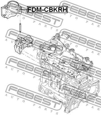 FDM-CBKRH FEBEST Подвеска, двигатель (фото 2)