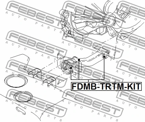 FDMB-TRTM-KIT FEBEST Подвеска, двигатель (фото 2)
