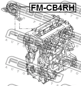 FM-CB4RH FEBEST Подвеска, двигатель (фото 2)