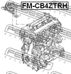 FM-CB4ZTRH FEBEST Подвеска, двигатель (фото 2)