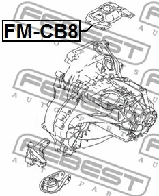 FM-CB8 FEBEST Подвеска, двигатель (фото 2)