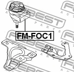 FM-FOC1 FEBEST Подвеска, двигатель (фото 2)