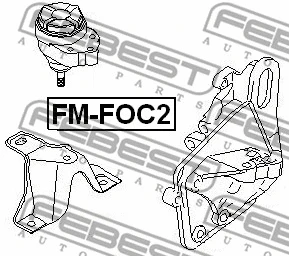 FM-FOC2 FEBEST Подвеска, двигатель (фото 2)