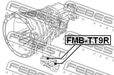 FMB-TT9R FEBEST Подвеска, двигатель (фото 2)