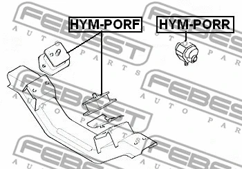 HYM-PORF FEBEST Подвеска, двигатель (фото 2)