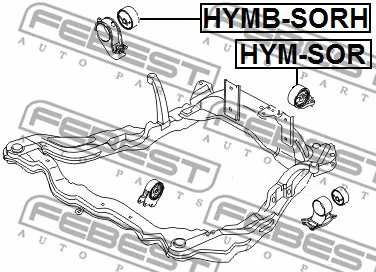 HYMB-SORH FEBEST Подвеска, двигатель (фото 2)