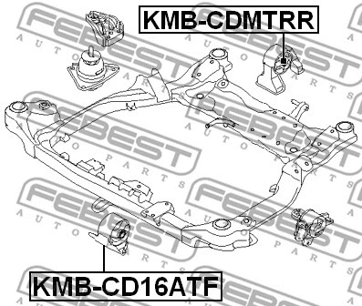 KMB-CD16ATF FEBEST Подвеска, двигатель (фото 2)