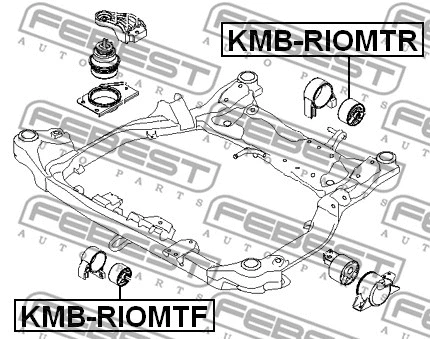 KMB-RIOMTR FEBEST Подвеска, двигатель (фото 2)