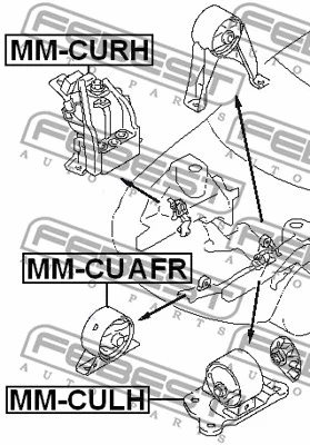 MM-CUAFR FEBEST Подвеска, двигатель (фото 2)
