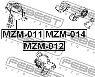 MZM-011 FEBEST Подвеска, двигатель (фото 2)