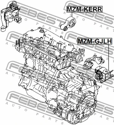 MZM-GJLH FEBEST Подвеска, двигатель (фото 2)