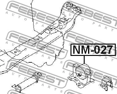 NM-027 FEBEST Подвеска, двигатель (фото 2)