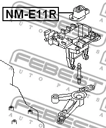 NM-E11R FEBEST Подвеска, двигатель (фото 2)