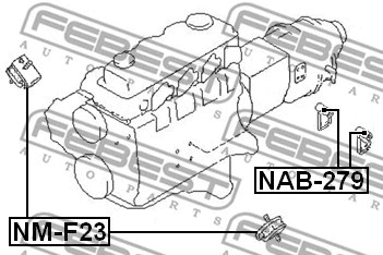 NM-F23 FEBEST Подвеска, двигатель (фото 2)