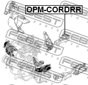 OPM-CORDRR FEBEST Подвеска, двигатель (фото 2)