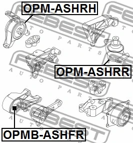 OPMB-ASHFR FEBEST Подвеска, двигатель (фото 2)