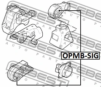 OPMB-SIG FEBEST Подвеска, двигатель (фото 2)
